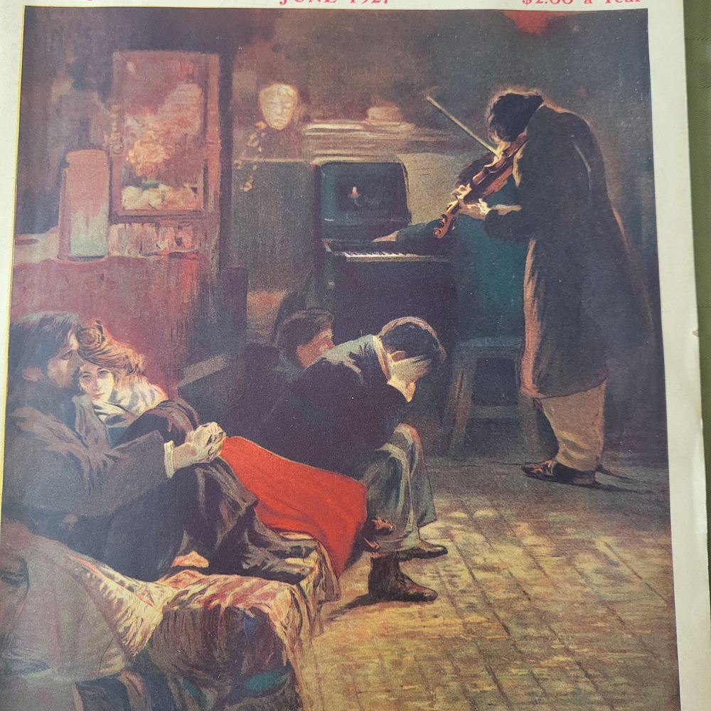 Elegant Art Print with Violinist in Rich Tones